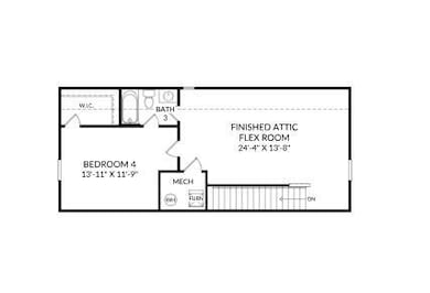 Easton Upper Flr Attic BR and BA