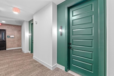 Corridor with baseboards