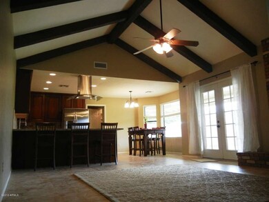 Great Room with Vaulted Ceiling