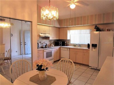 Eat in Kitchen has handy closet which houses the w