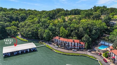 Location of pool & boat slip.