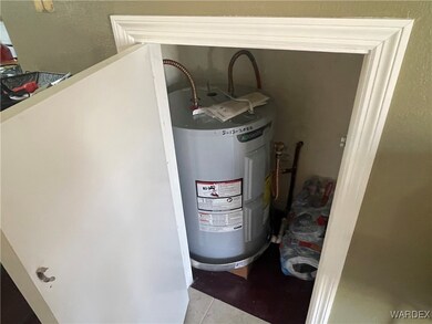 Utility room with water heater