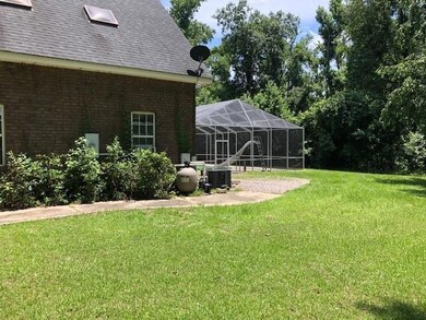 Side of garage with pool