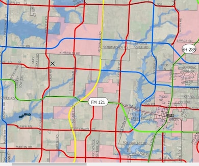 Map location of property on Grayson Co Thoroughfar