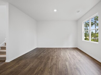 Belhaven living room with hardwood-like flooring a