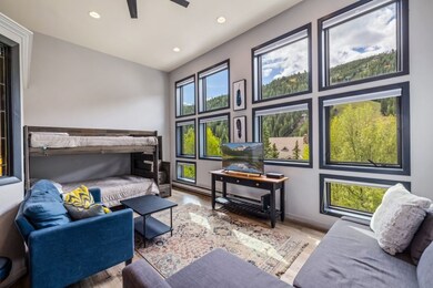 Pull-out Sectional and Full sized bunk bed gives y