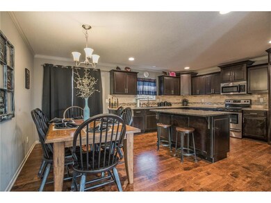 Large kitchen with eating space