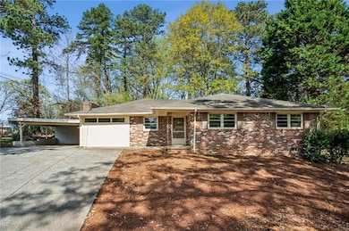 Front view of home and carport