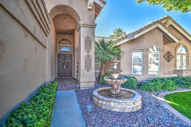 Inviting Entry with Soothing Fountain