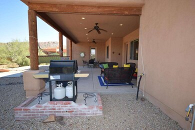 covered patio with fans