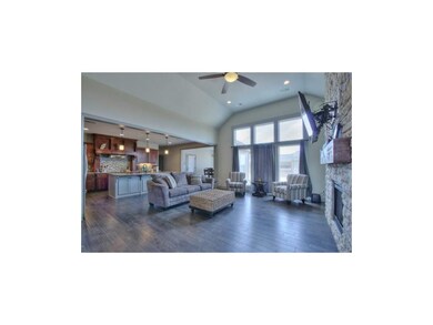 Open living room/kitchen