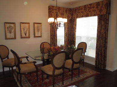 Dining room with views of courtyard