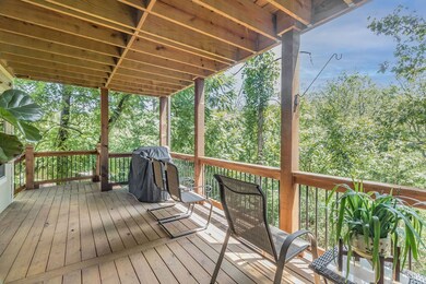 Wooden desk lower level