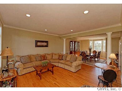 Living Room. Formal living room with custom column