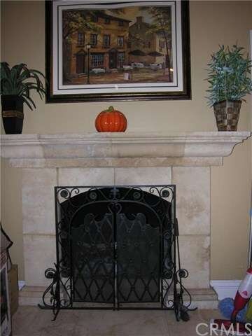 Custom stonework fireplace