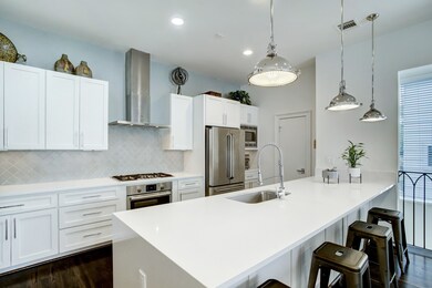 Amazing kitchen with huge island and breakfast bar