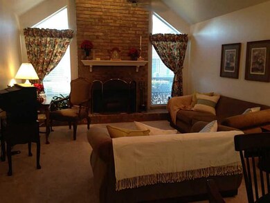 Fireplace.