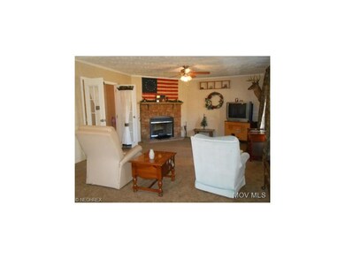 French doors and a Fireplace