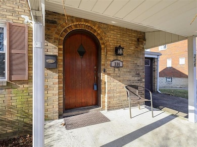 Gorgeous, original front entry door, adding charm to this home