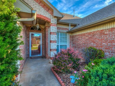 Front view of the Outside Entry Door & Porch, plus