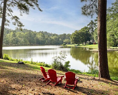 Fire pit at lake