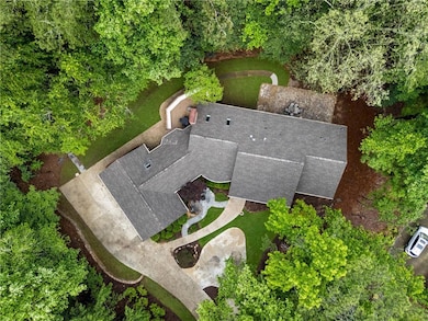 View from above of property