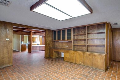 Custom built ins in front living area.