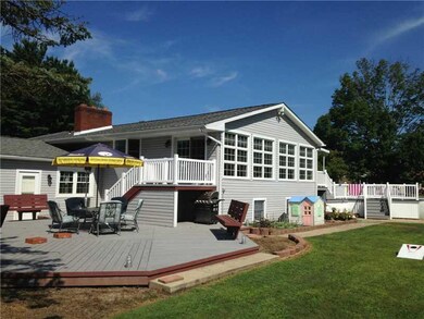 Exterior Back. New Deck,Fire Pit,Pool Area