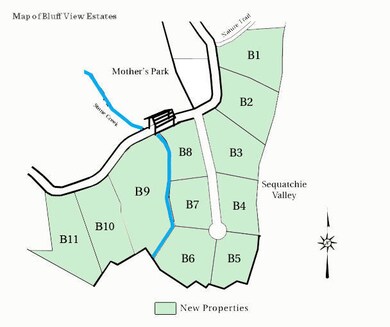 Bluff View, B6, lot schematic