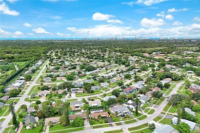 Birds eye view of property