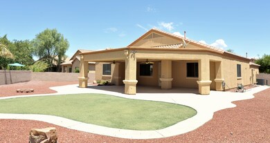 Deep rear porch