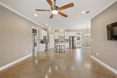 Living/kitchen, open floor plan