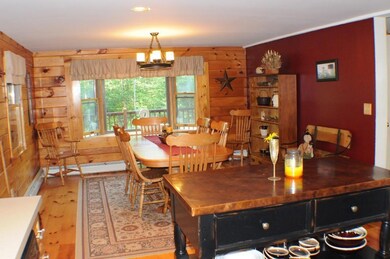 From the kitchen to the open dining...