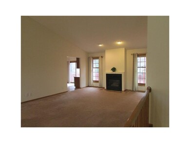 Living Room. Large open living room with gas firep