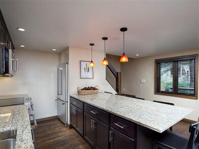 large window looks out to deck!