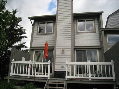 Exterior rear.  Deck is very private.