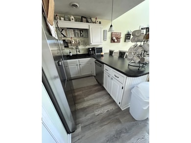 Kitchen featuring stainless steel dishwasher, a te