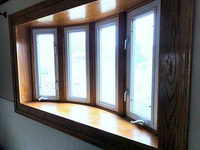 Bay window in living room