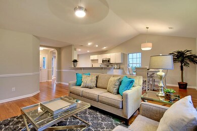 Kitchen Open to Living Room