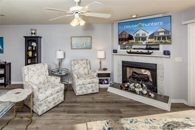 Cozy fireplace