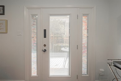 Recent front door with blinds built inside the doo
