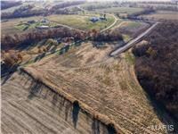 Aerial view of sparsely populated area
