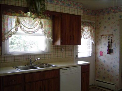 Kitchen. back door to yard here