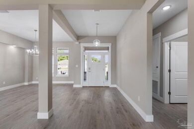 Wide foyer welcomes you inside