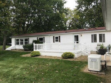 Back view of the home