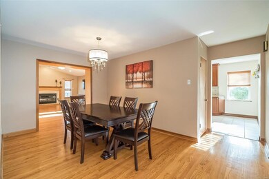 Large Formal Dining room centrally located between Livingroom, Greatroom and Kitchen.