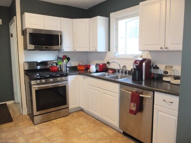 Remodeled kitchen with new cabinets, new counterto
