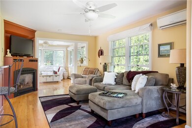 Family Room with gas fireplace