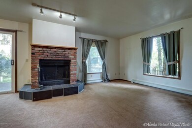 Real fireplace