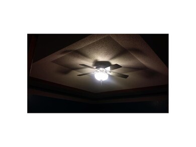 New fixture in master bedroom.